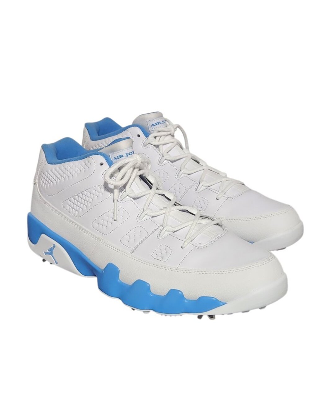 Air Jordan 9 Retro Low Golf White University Blue FJ5934-101 Men's Size 14